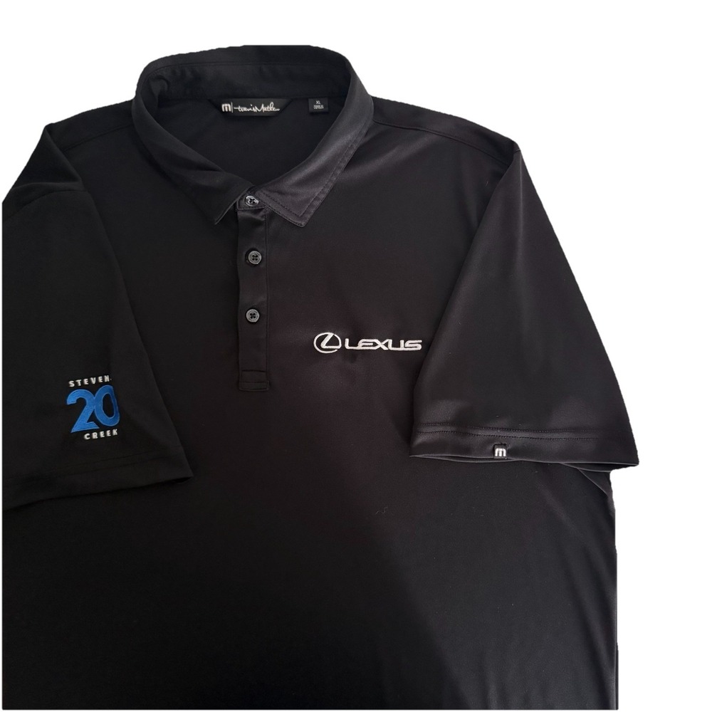 Travis Mathew Golf Polo Black Lexus Stretch Men's Size XL